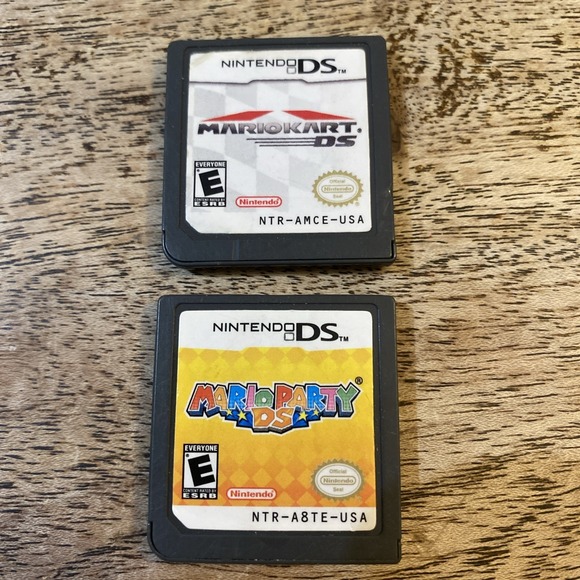 Other - Mario Kart DS Mario Party 64 DS AUTHENTIC GENUINE Game Lot pf 2 Nintendo DS OEM